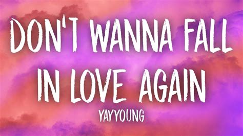 don't want to fall in love lyrics